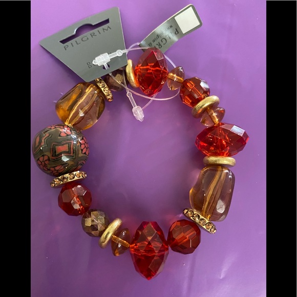 Pilgrim Chunky Beaded Stretch Bracelet - Picture 1 of 4